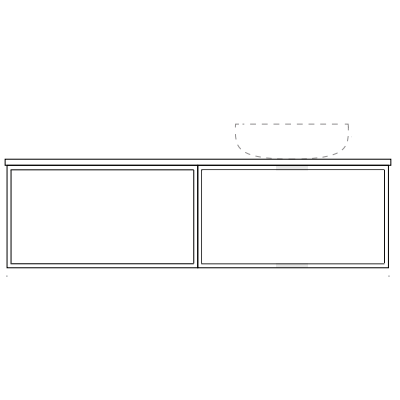 Marquis Chifley Wall Hung Vanity with Symphony Top & Basin - 600mm - Chifley 1