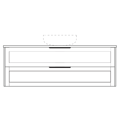 Marquis Pier Wall Hung Vanity with Symphony Top & Basin - 1200mm