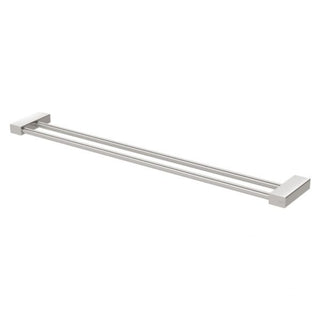 Phoenix Lexi MKII Double Towel Rail 800mm - Brushed Nickel