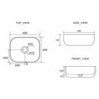 Gareth Ashton Poco Countertop Basin NTH + Plug Specification