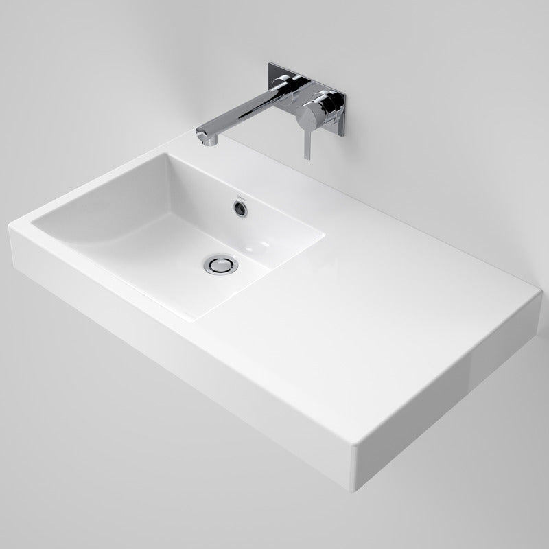 Caroma Liano Nexus 750 Wall Basin Right Hand Shelf - No Taphole