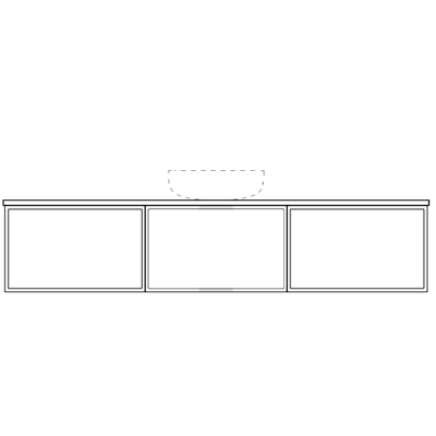 Marquis Chifley Wall Hung Vanity with Symphony Top & Basin - 600mm - Chifley 1