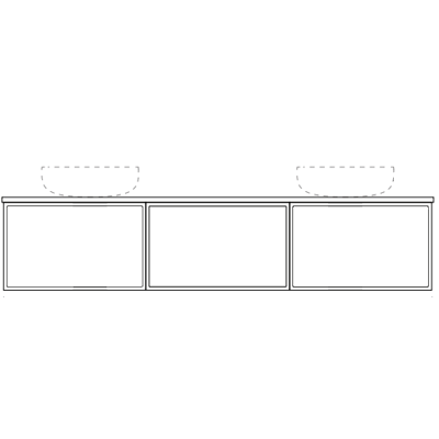 Marquis Chifley Wall Hung Vanity with Symphony Top & Basin - 600mm - Chifley 1