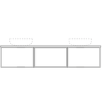 Marquis Chifley Wall Hung Vanity with Symphony Top & Basin - 600mm - Chifley 1