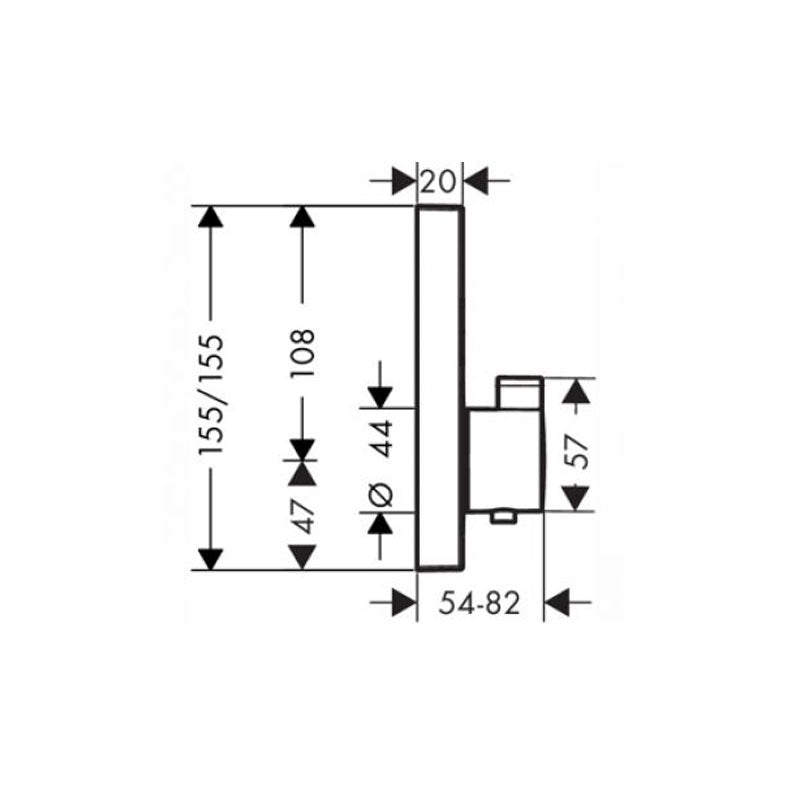Hansgrohe ShowerSelect Thermostatic Mixer - 2 Functions
