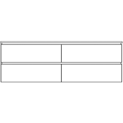 Timberline Oxbow Wall Hung Vanity with SilkSurface Top & Basin 1800mm