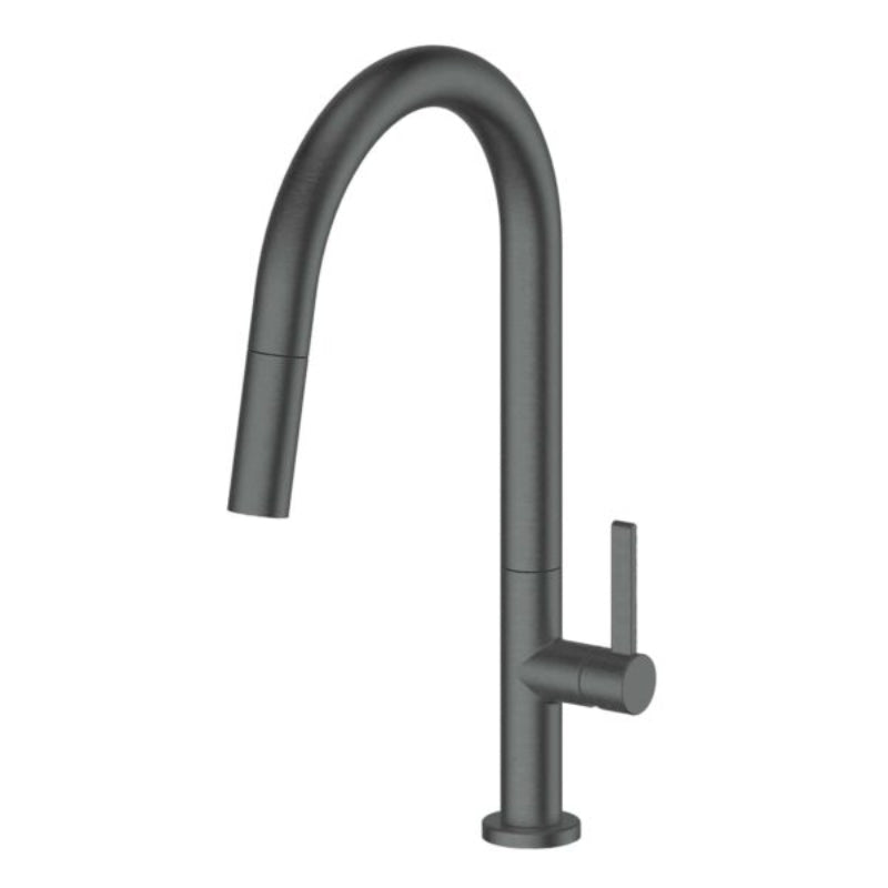 Greens Luxe Pull Down Sink Mixer - Gunmetal