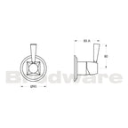 Brodware Michelangelo Shower Bath Mixer Specification