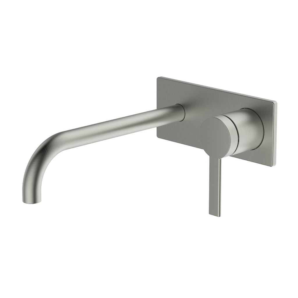 Greens Optima Wall Basin Mixer - Brushed Nickel - 192003521