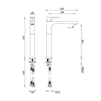 Gareth Ashton Park Avenue High Basin Mixer - Black