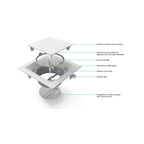 Expella Square Slim-Line Diffuser with NRD Features