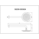 Gareth Ashton Poco Brass Horizontal Shower - Chrome specifications