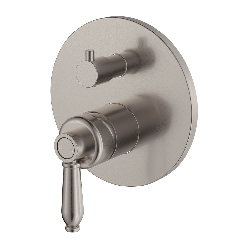 Fienza Eleanor Wall Mixer Diverter - Brushed Nickel - 202102NN