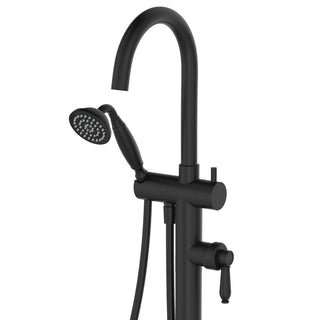 Fienza Eleanor Floor Mixer & Shower - Matte Black - 202113BL