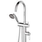 Fienza Eleanor Floor Mixer & Shower - Chrome/Ceramic Handle - 202113