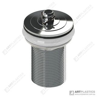 Wasteland 32x70mm Plug & Waste with Deluxe Plug Chrome Plated Solid Brass Waste 