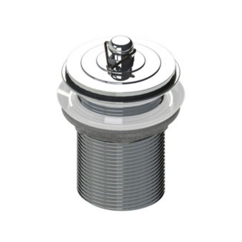 Bounty Brassware 32x70mm Plug & Waste with Deluxe Plug w Overflow - Chrome