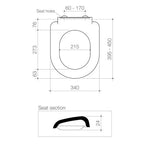 Caroma Xena Soft Close Seat with GermGard® Specifications