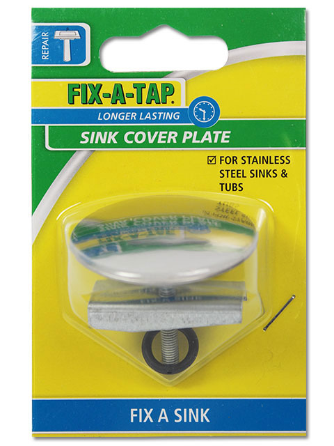 Fix-A-Tap Sink Cover Plate - Stainless Steel