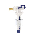 Back/Side inlet valve 3/8" short nipple Brass