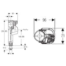 Geberit Fors Bottom Inlet valve Specification
