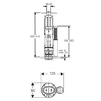 Geberit Impuls250 Outlet for Close Coupled and Linked Cisterns Specification