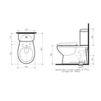 Caroma Tempo Connector Toilet Suite S-Trap - 924065W