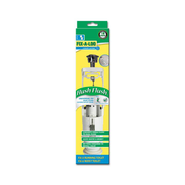Fix A Loo Dual Flush Hush Flush - Chrome Plated Button