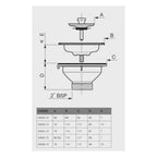 Bounty Brassware 90x50 Basket Waste 60mm Long -  Specification
