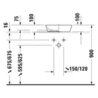 Duravit Cape Cod Above Counter 400 Basin - Satin White