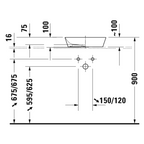 Duravit Cape Cod Above Counter 430 Basin - Gloss White