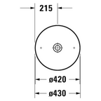 Duravit Cape Cod Above Counter 430 Basin - Matte Satin White