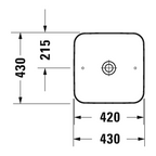 Duravit Cape Cod Above Counter 430 Basin - Matte Satin White