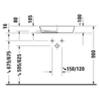 Duravit Cape Cod Above Counter 550 Basin - Matte Satin White