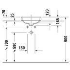 Duravit Happy D.2 Plus Above Counter 400 Basin - Matte Anthracite