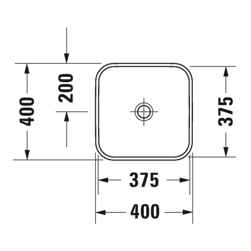 Duravit Happy D.2 Plus Above Counter 400 Basin - Matte Anthracite