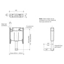Caroma Invisi Series II® Concealed Cistern With Low Level Frame -  Specification