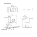 Kohler Parliament II Back to Wall Toilet Suite with Bidet Seat - 705226A-0