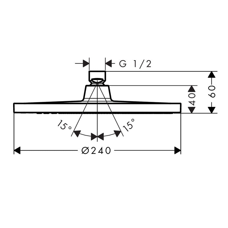 Hansgrohe Crometta S240 Overhead Shower
