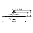 Hansgrohe Crometta S240 Overhead Shower