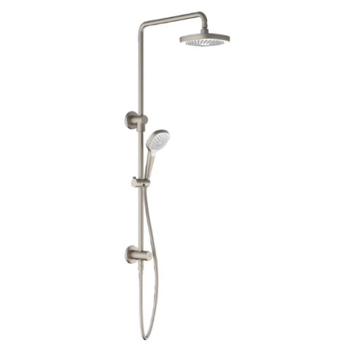 Hansgrohe Croma Select E Showerpipe 180 2jet EcoSmart - Brushed Nickel