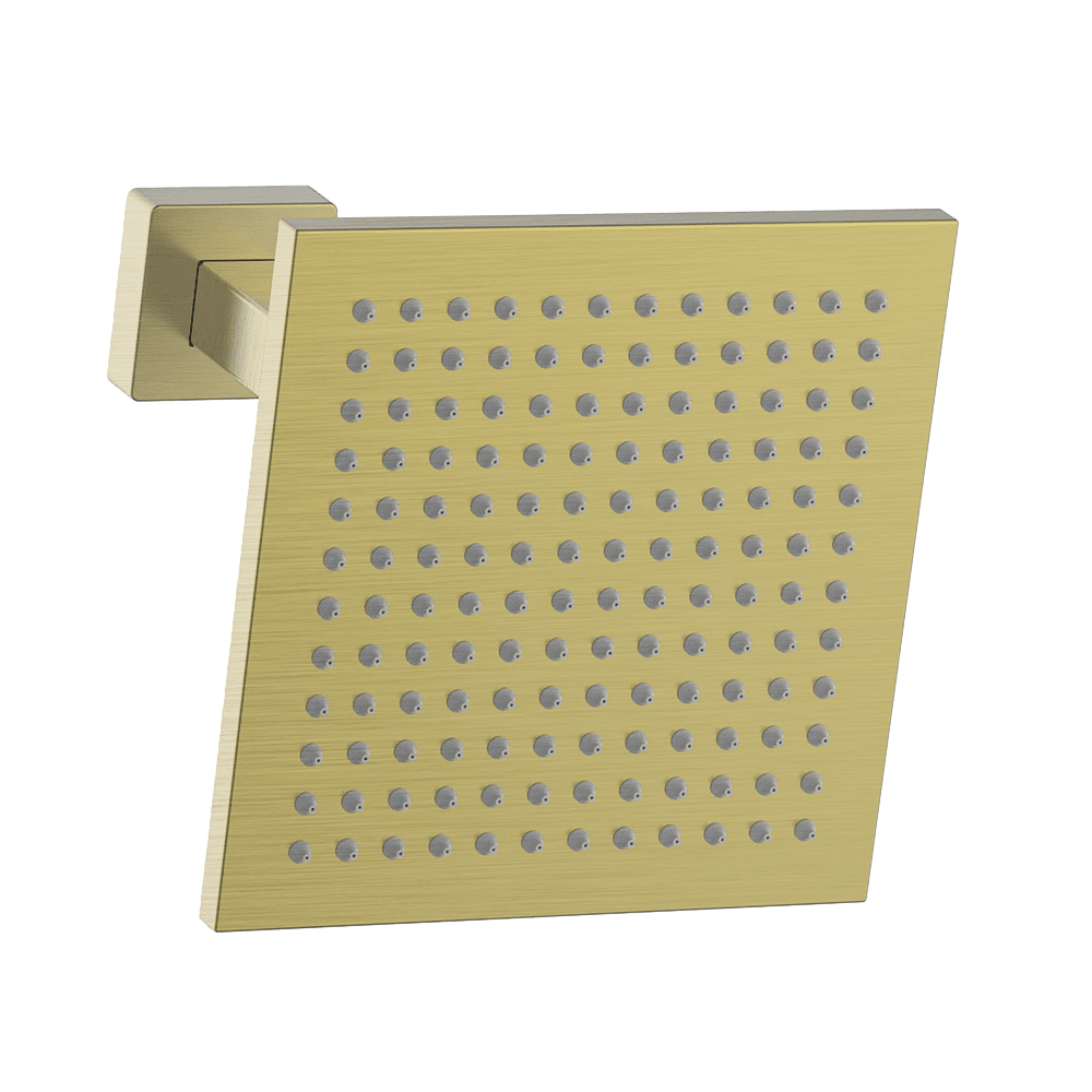 Gareth Ashton Brass Square Vertical Shower 200mm Drop – Brushed Brass
