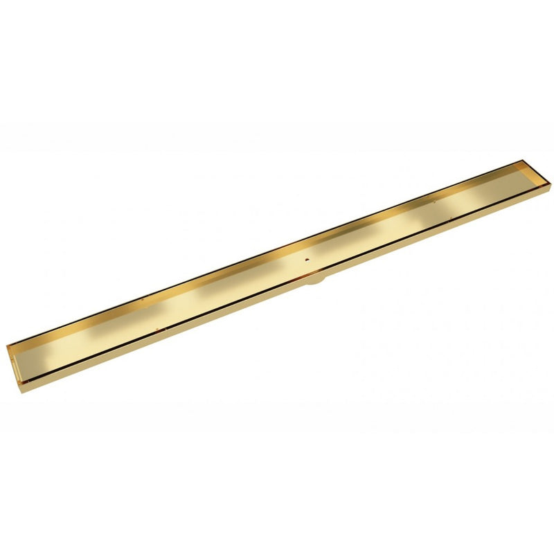 Linsol EzyFlow 1200 TIle Insert Channel Grate - Brushed Brass