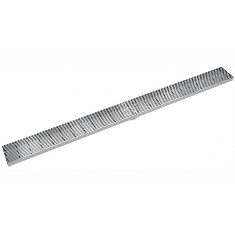 Linsol EzyFlow 1200 Linear Heelguard Channel Grate - Brushed Stainless