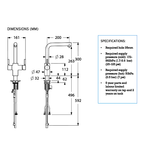 InSinkErator 3003LBR Multitap L-Shape Tap - Brushed Nickel