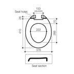 Caroma Standard Seat Black Specification