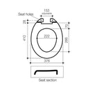 Caroma Standard Seat Black Specification