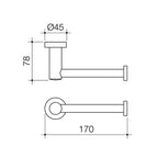 Caroma Cosmo Toilet Roll Holder Specification