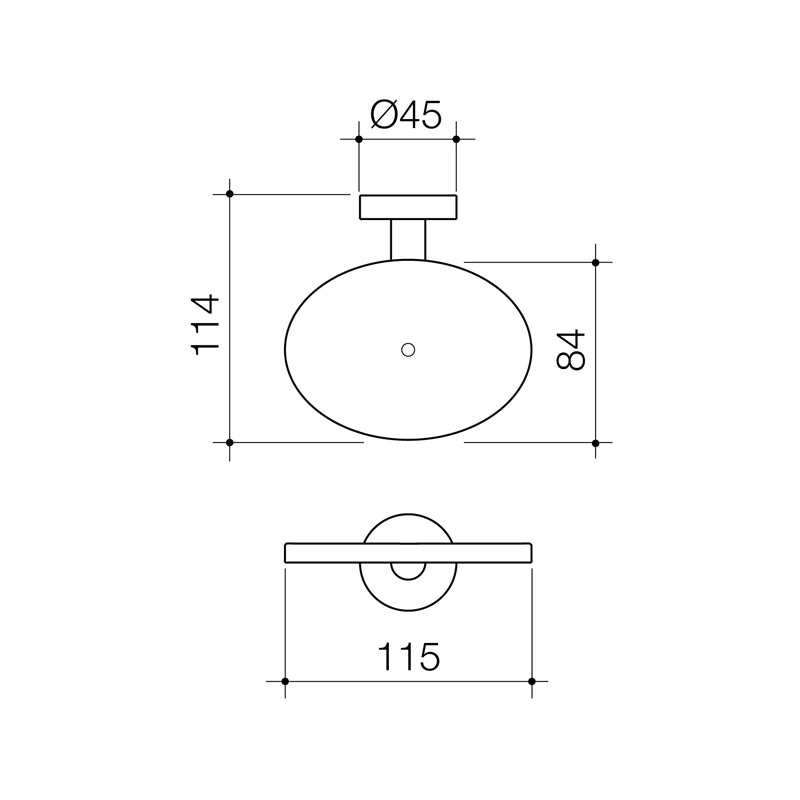 Caroma Cosmo Soap Holder Specification