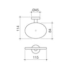 Caroma Cosmo Soap Holder Specification